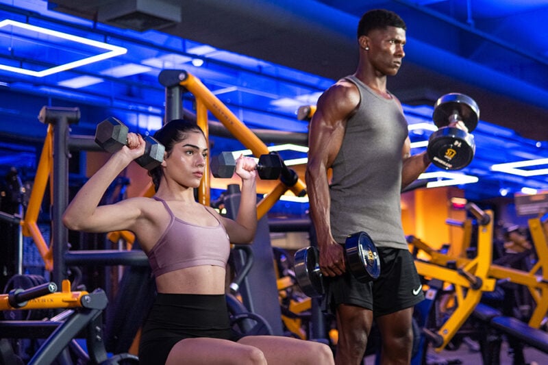 como montar treino de academia