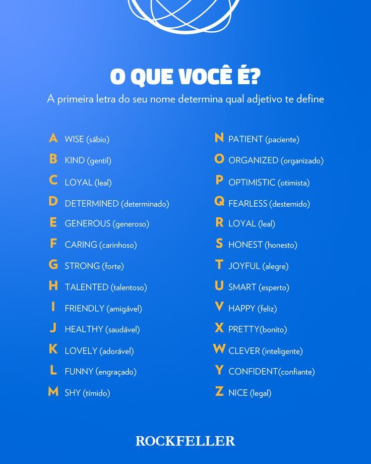 adjetivos com o para qualidades