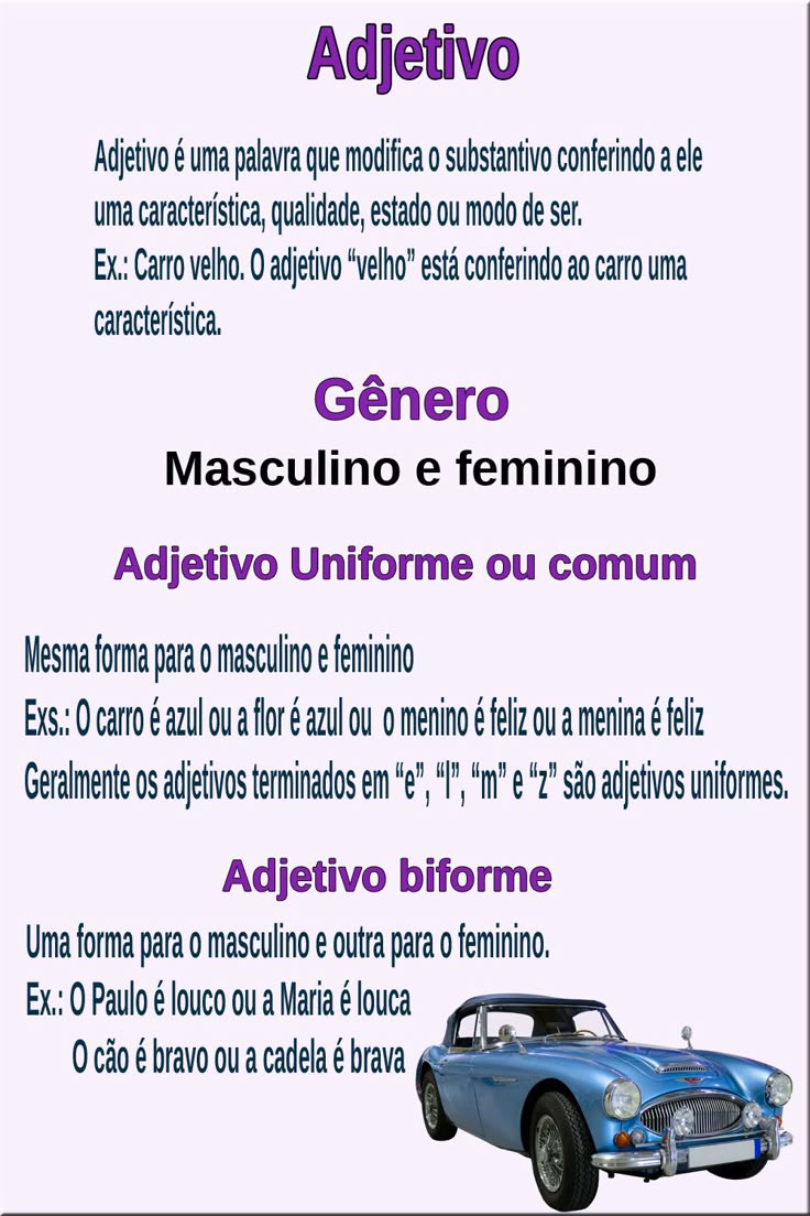 adjetivos com o para descrever pessoas