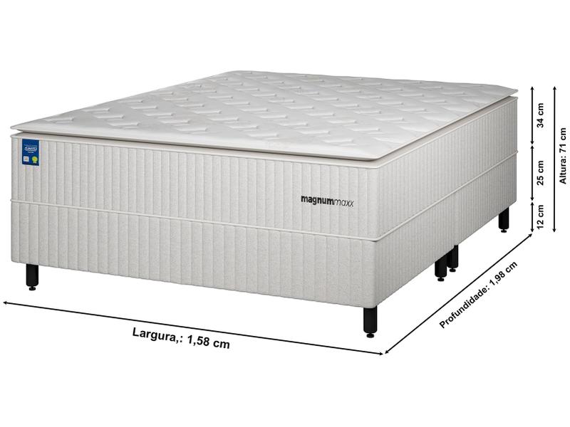 altura cama queen com baú