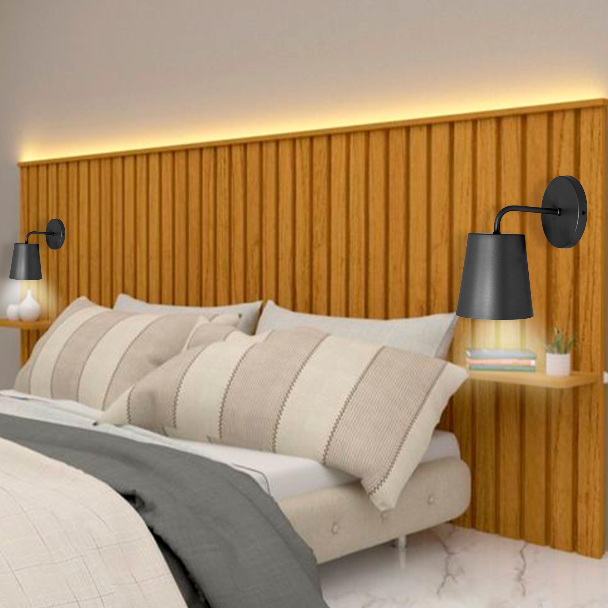iluminação de quarto moderna