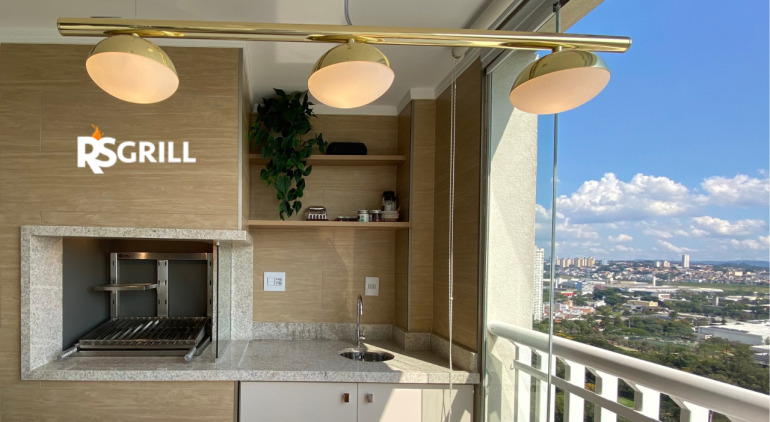 espaço gourmet com churrasqueira