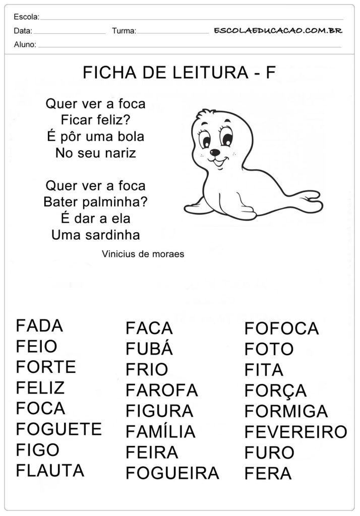 atividades com fão
