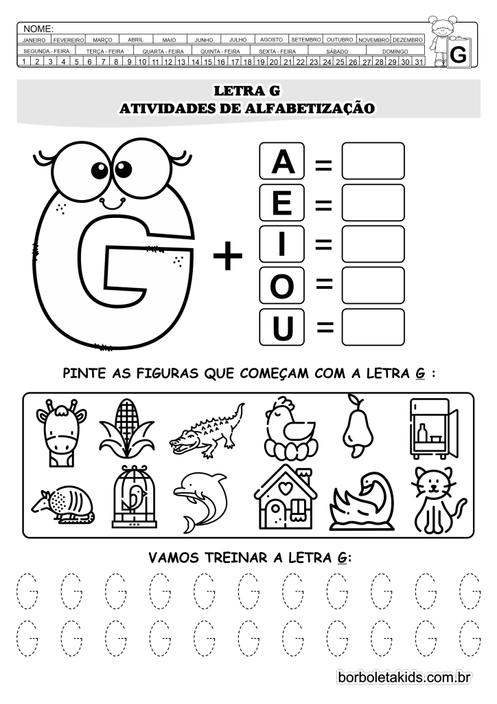 PDF letra G grátis