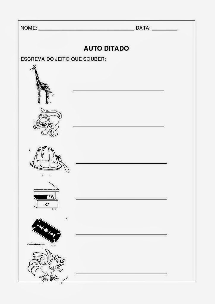 atividade de alfabetização letra G