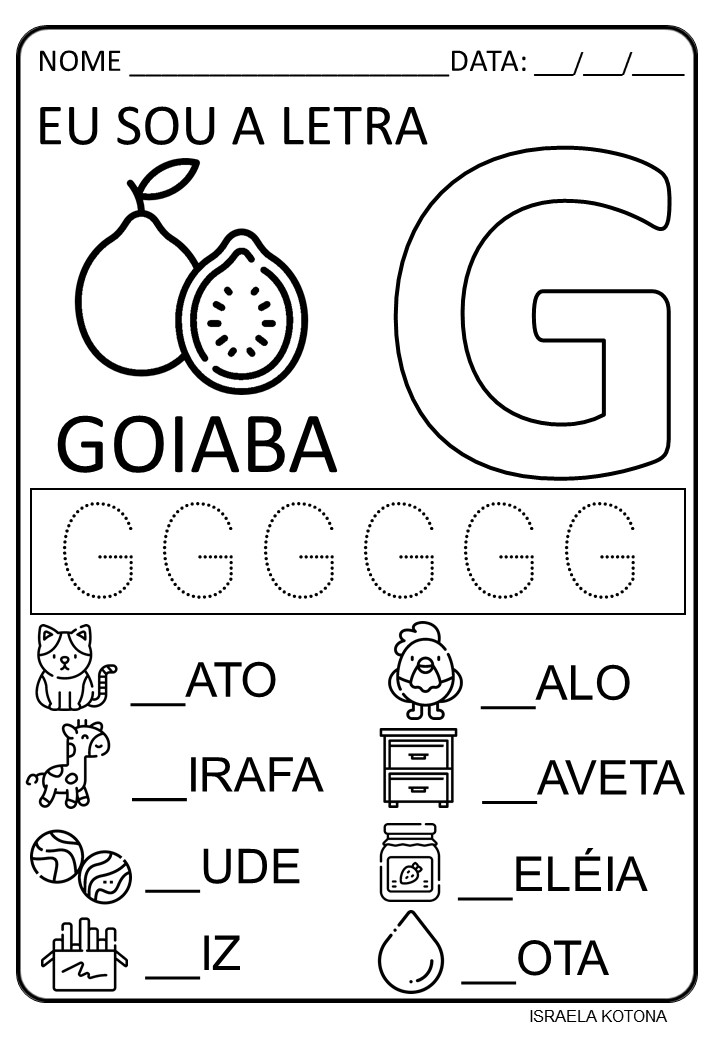família silábica do G