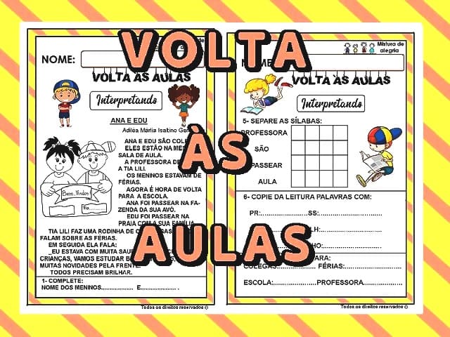 material de português 3 ano interpretação