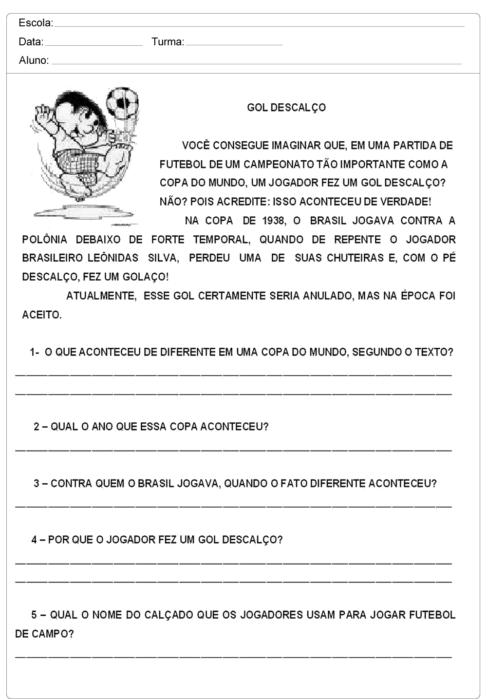 atividades de leitura e interpretação 3 ano bncc