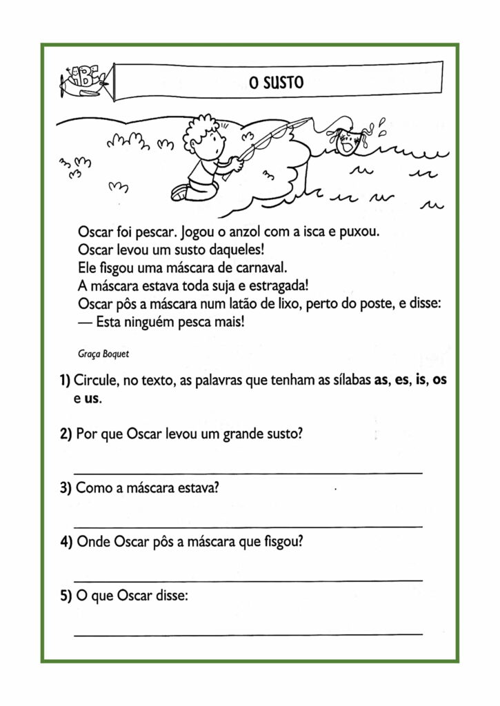 atividade de interpretação de texto 3 ano fundamental