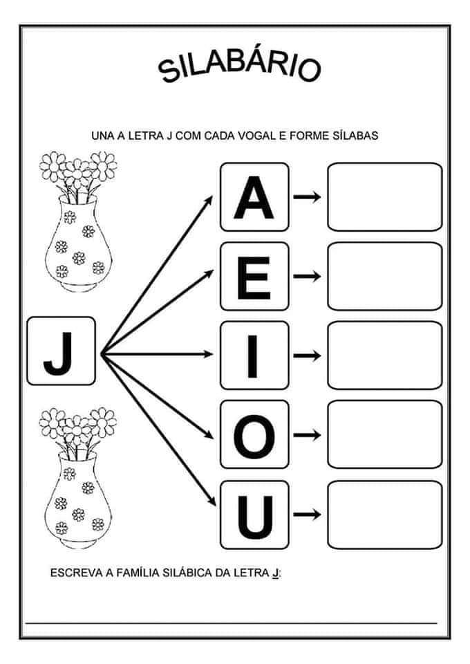 atividades de alfabetização sílabas ja je ji jo ju