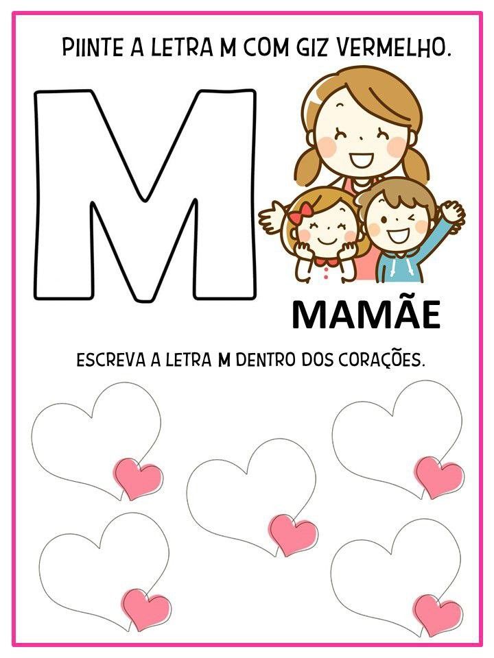 atividades com a letra m para imprimir educação infantil