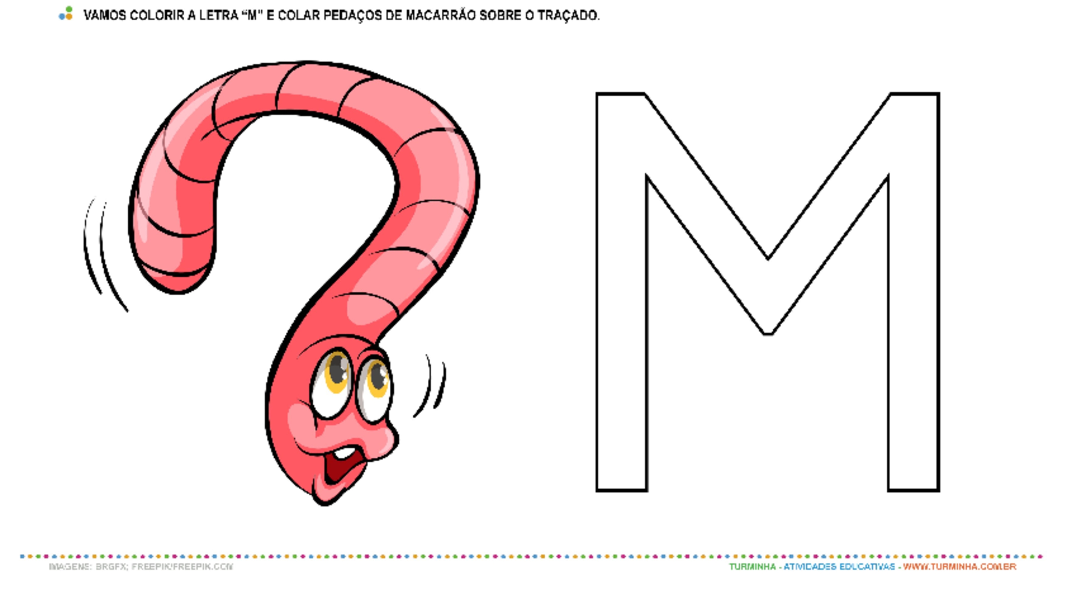 atividades afetivas letra m