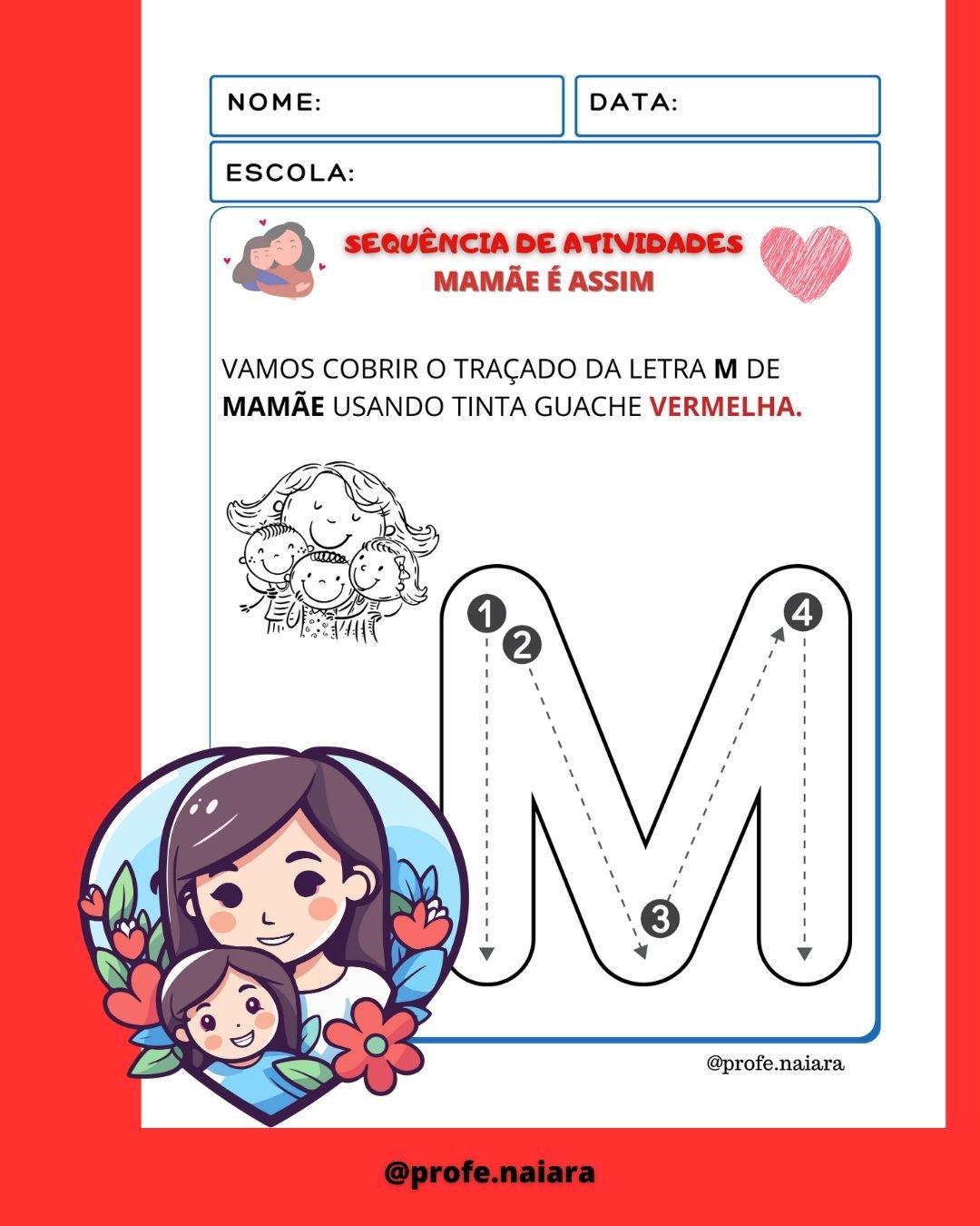 letra m atividades para crianças