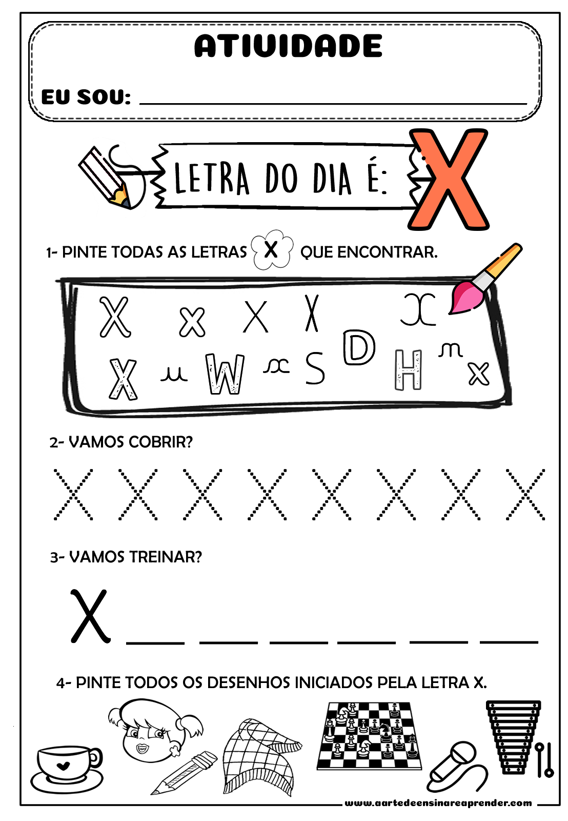 sons da letra x