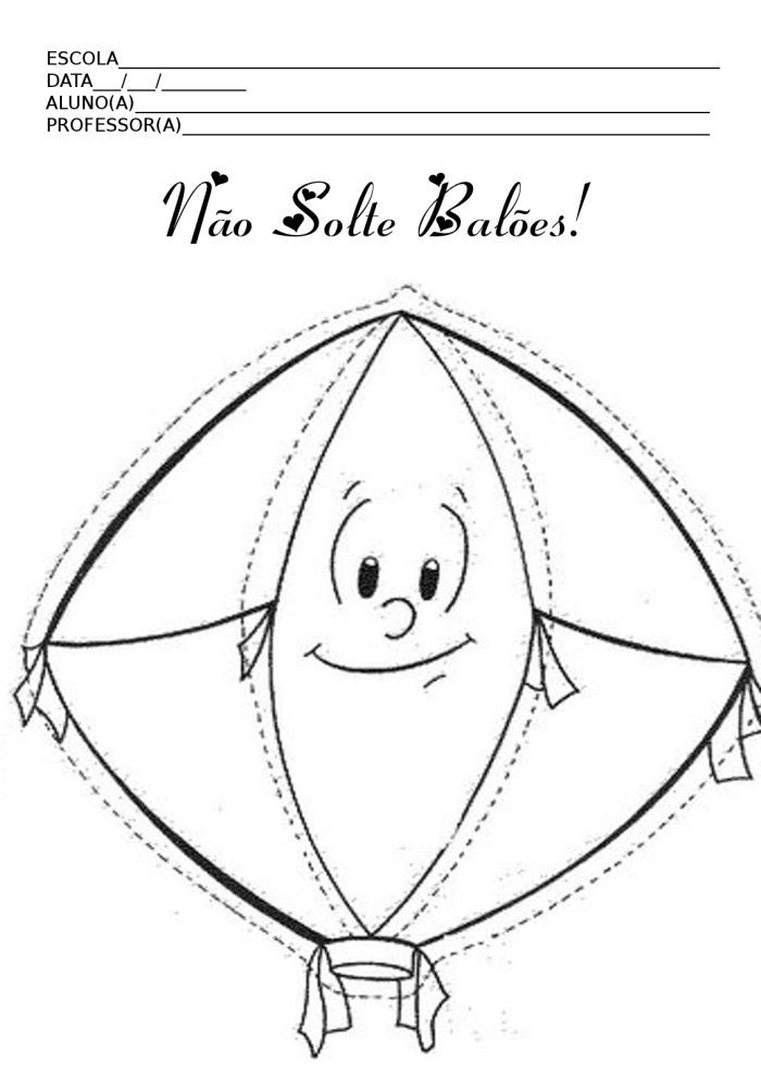 pintura de balão junino