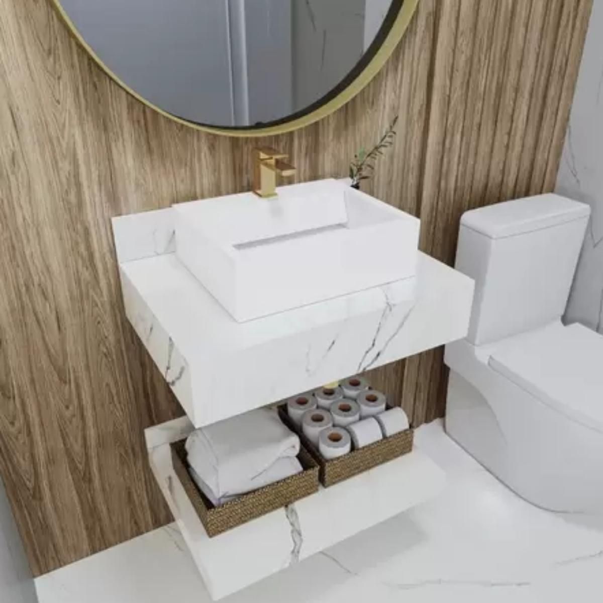 bancada porcelanato banheiro medidas