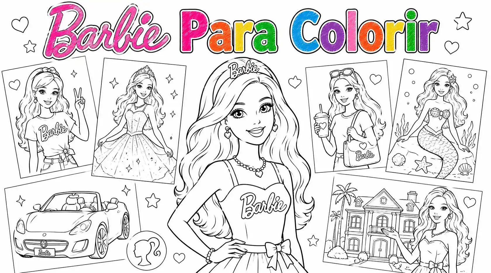 desenhos da Barbie para imprimir