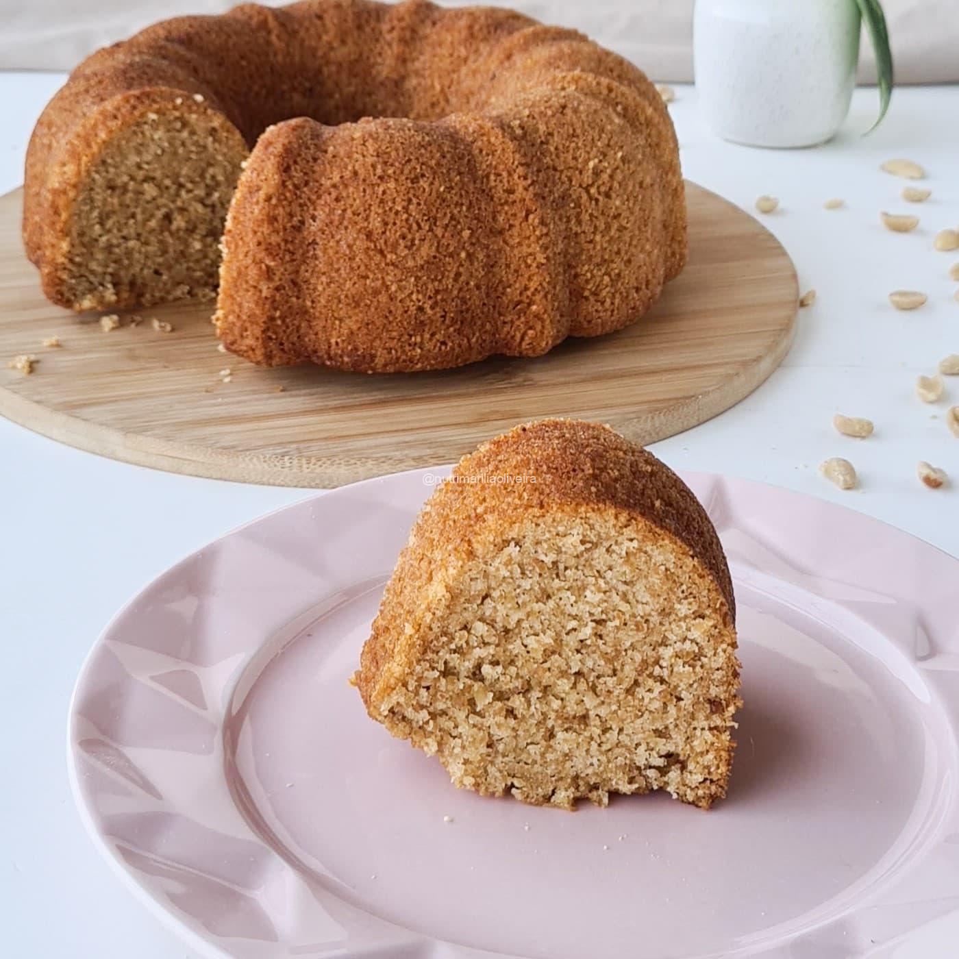 Bolo de amendoim fofinho