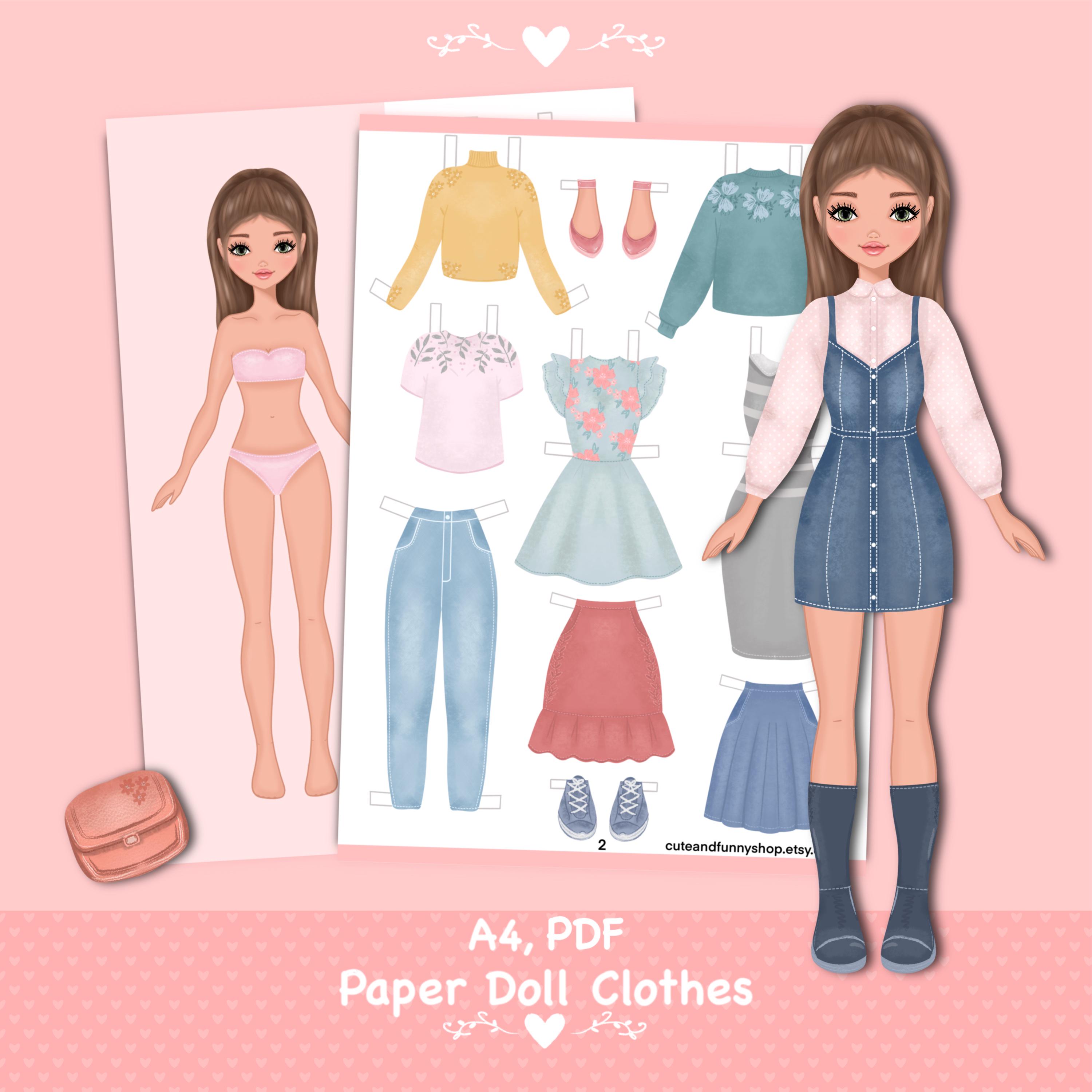 bonecas de papel para download
