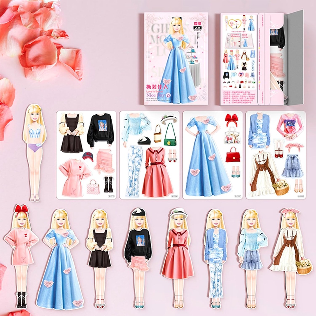 bonecas de papel com roupas