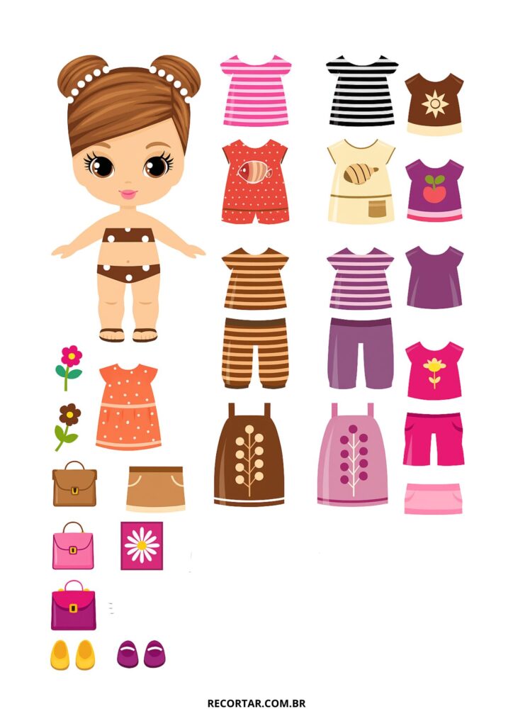 bonecas de papel para download