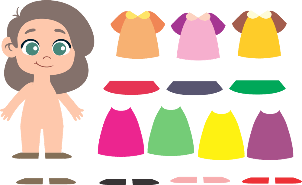 bonecas de papel personalizadas