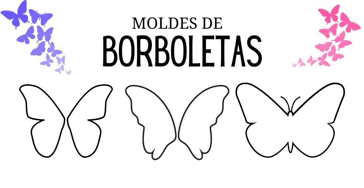 borboletas para imprimir grátis