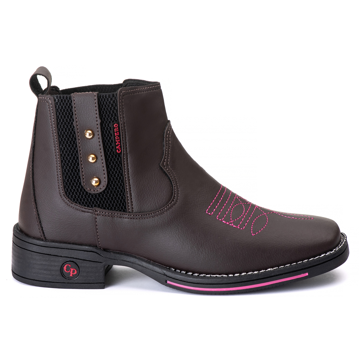 bota cano curto preta