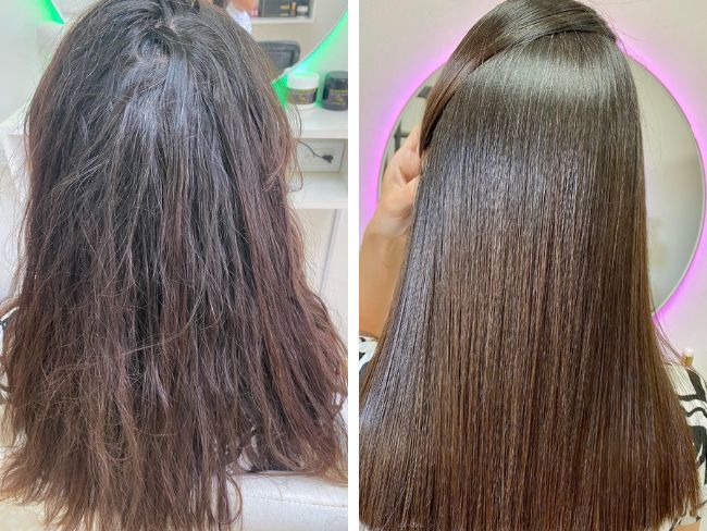 botox capilar antes e depois cabelo fino
