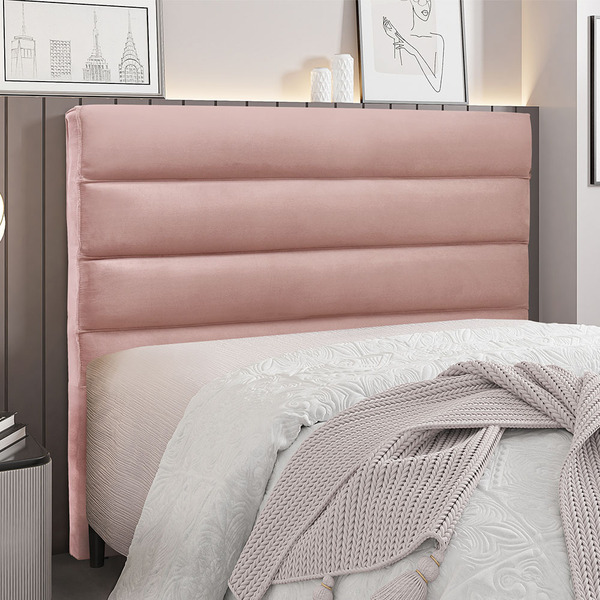 cabeceira estofada para cama box solteiro