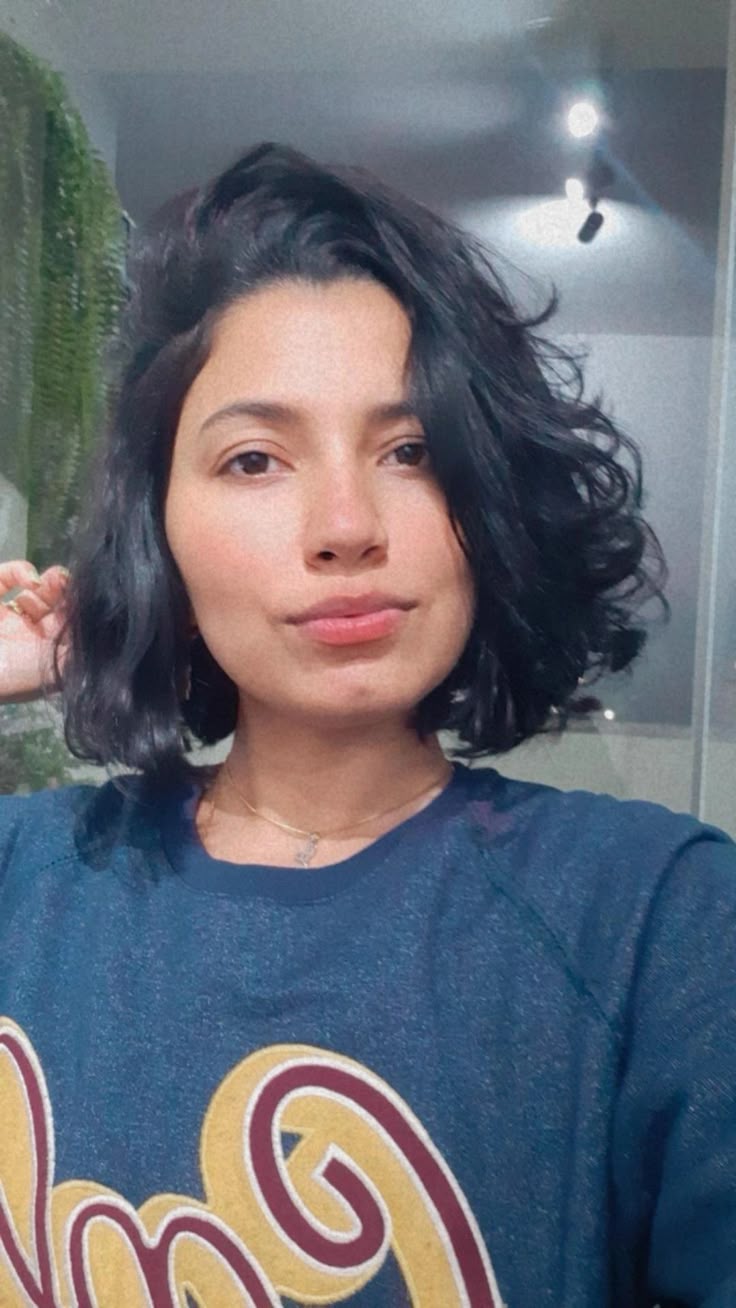 corte chanel para cabelo com ondas