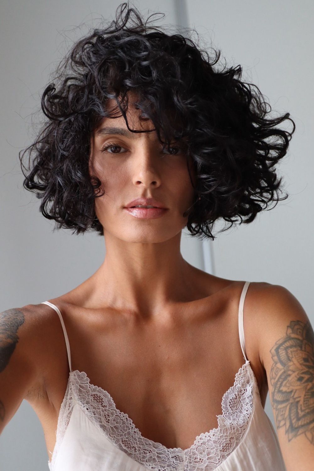 corte chanel para cabelo com ondas
