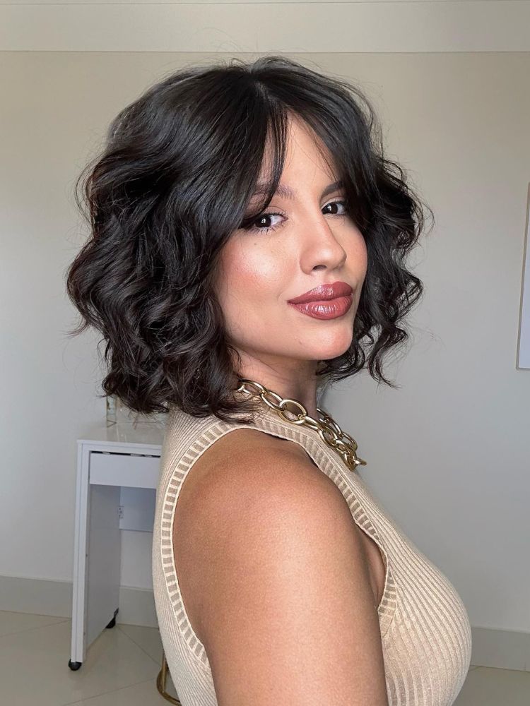 chanel moderno cabelo ondulado