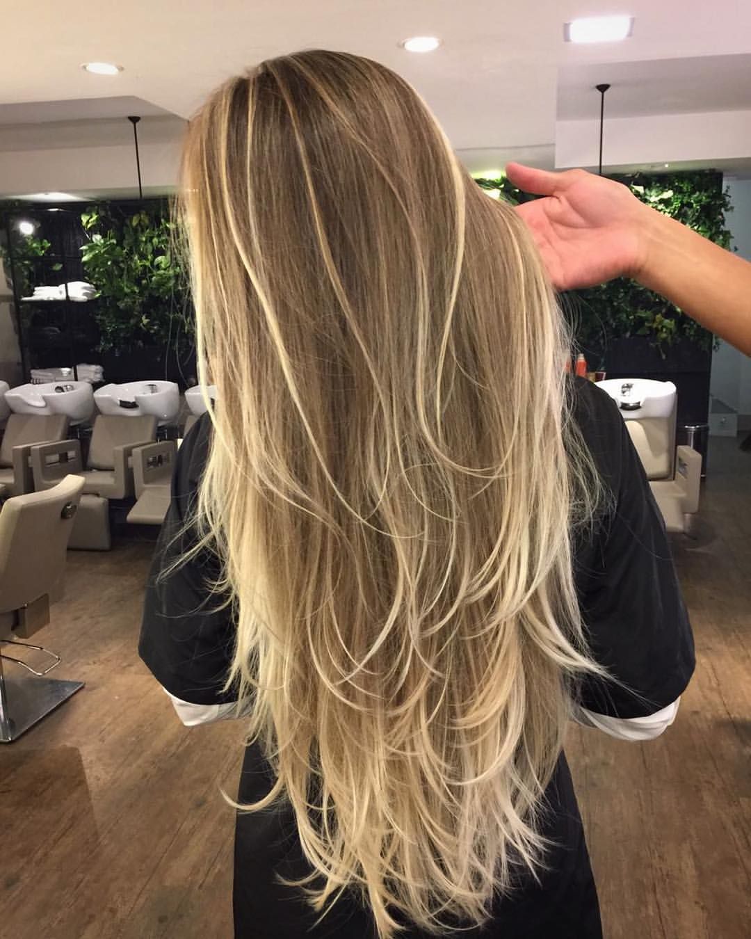 luzes no cabelo