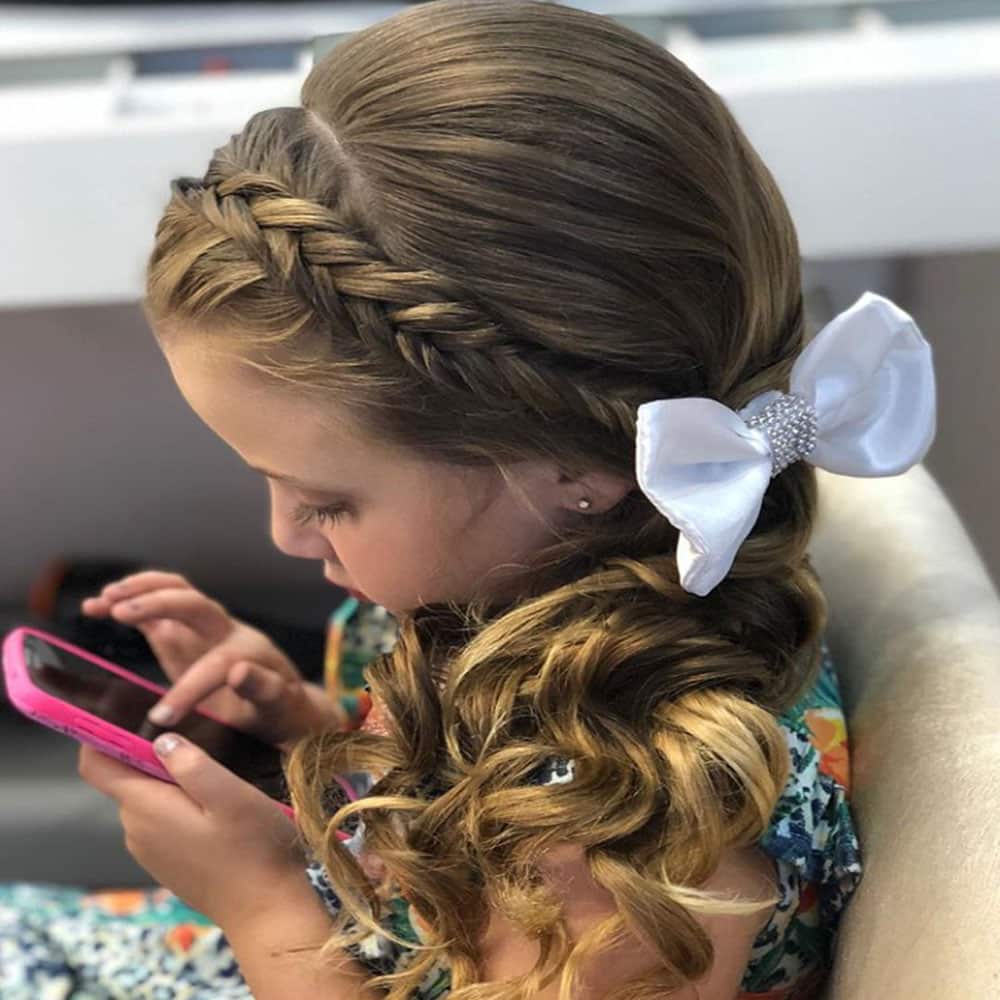 laço para cabelo de bebê