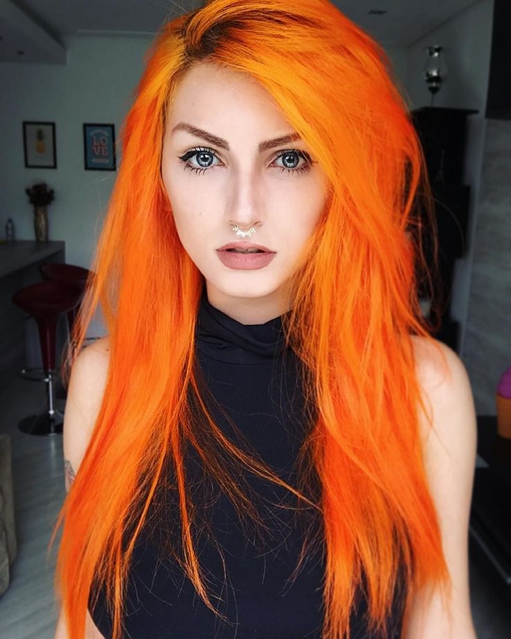 cabelo laranja queimado