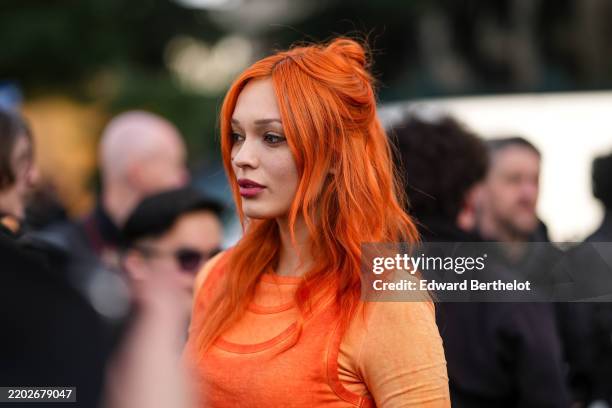 cabelo laranja escuro