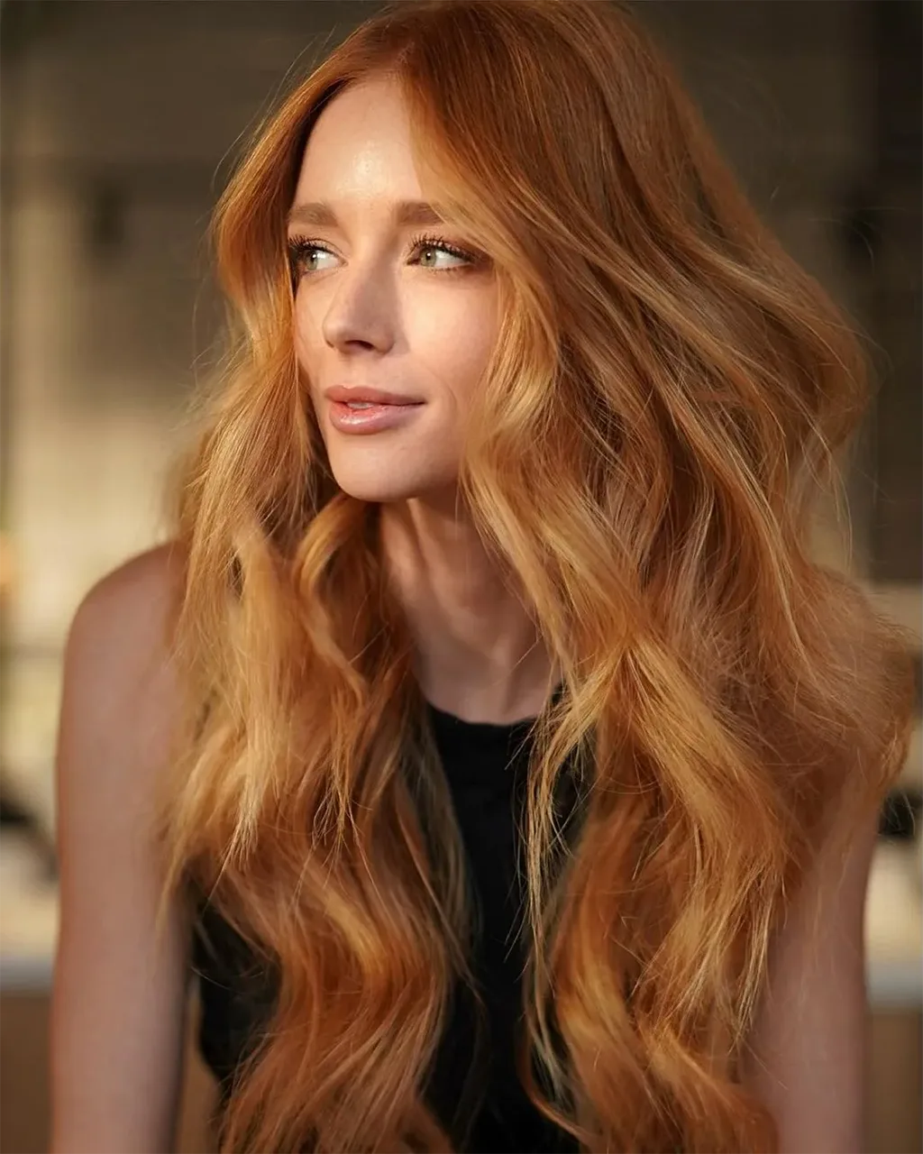 cabelo laranja intenso