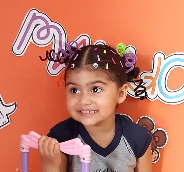 cabelo maluco infantil menina