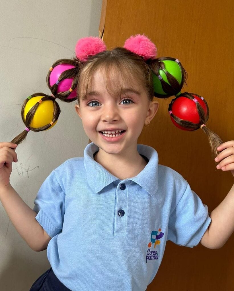 penteado maluco com bola