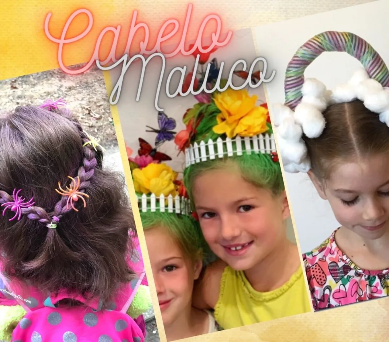 cabelo maluco para festa temática