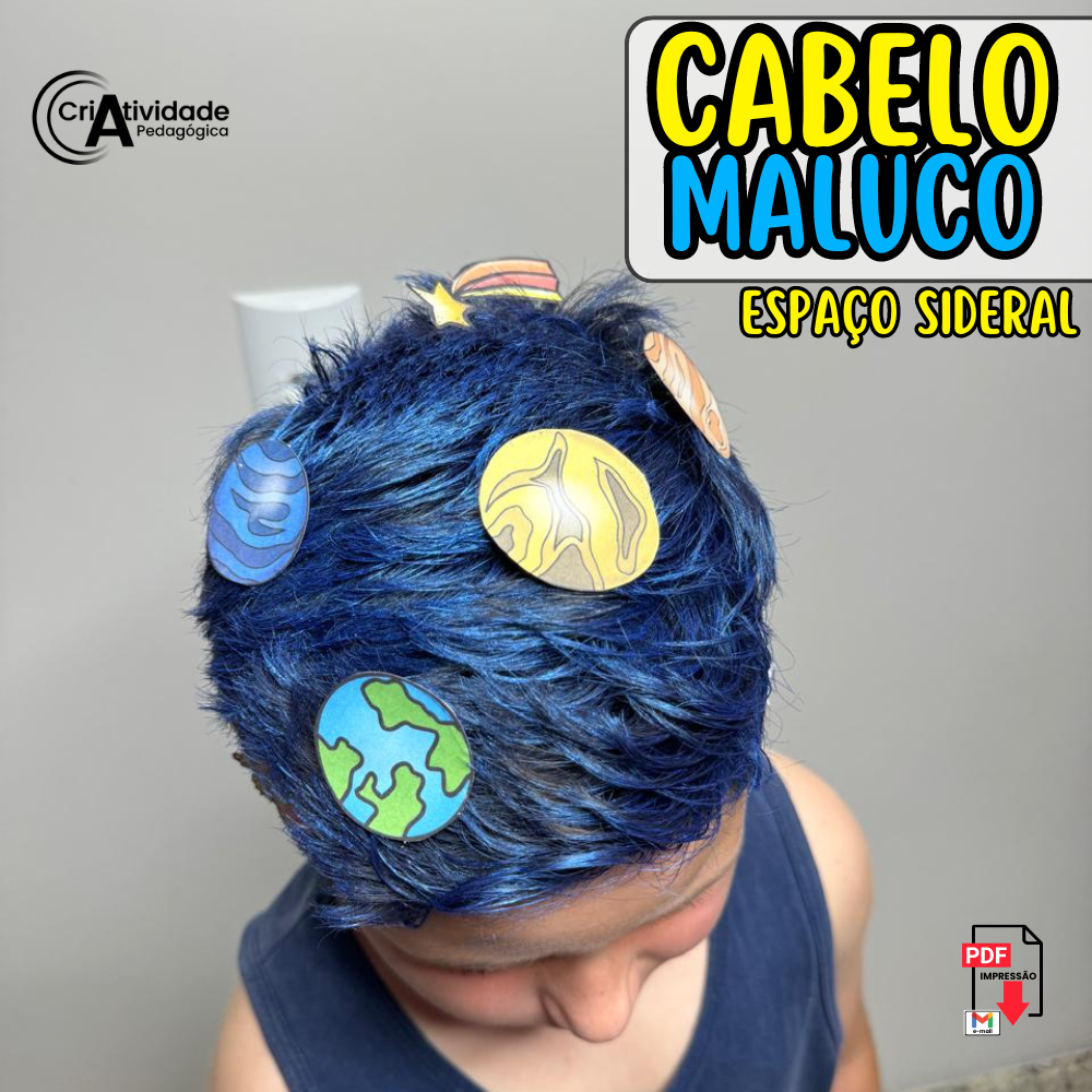 cabelo maluco fácil menino