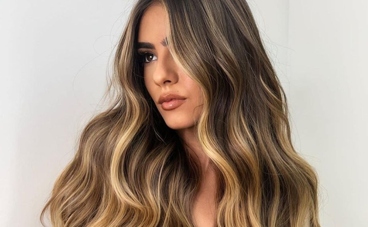 balayage em cabelo médio