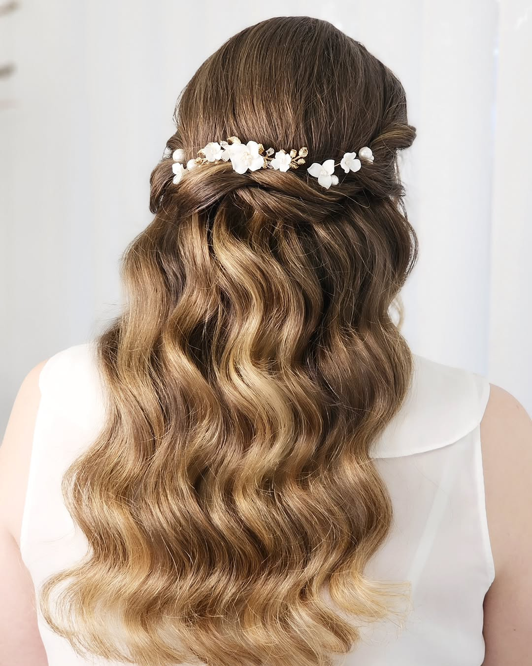 penteado cabelo cacheado casamento