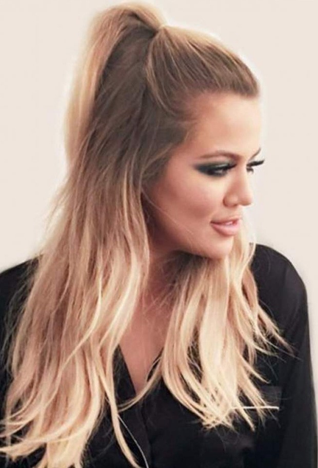 rabo de cavalo para cabelo liso