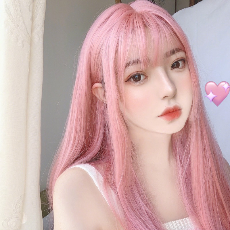 cabelo rosa quartzo