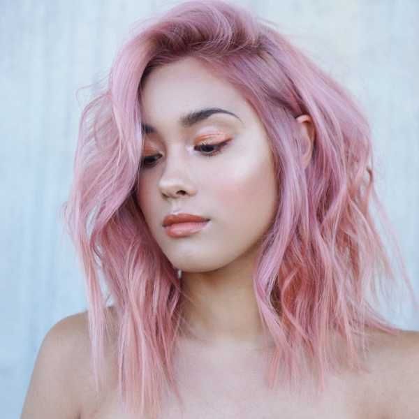 cabelo rosa fúcsia