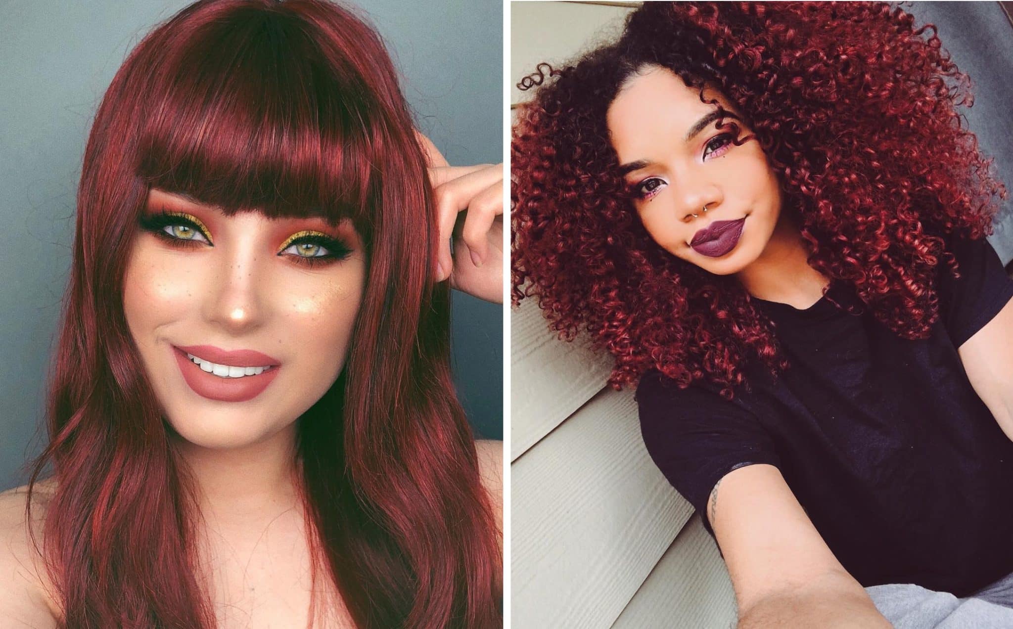 cabelo vermelho vibrante