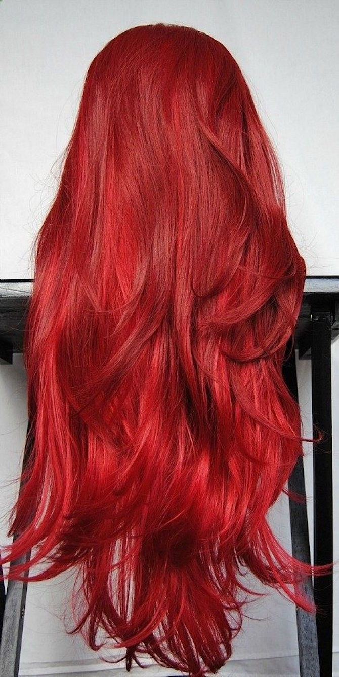 cabelo vermelho cereja