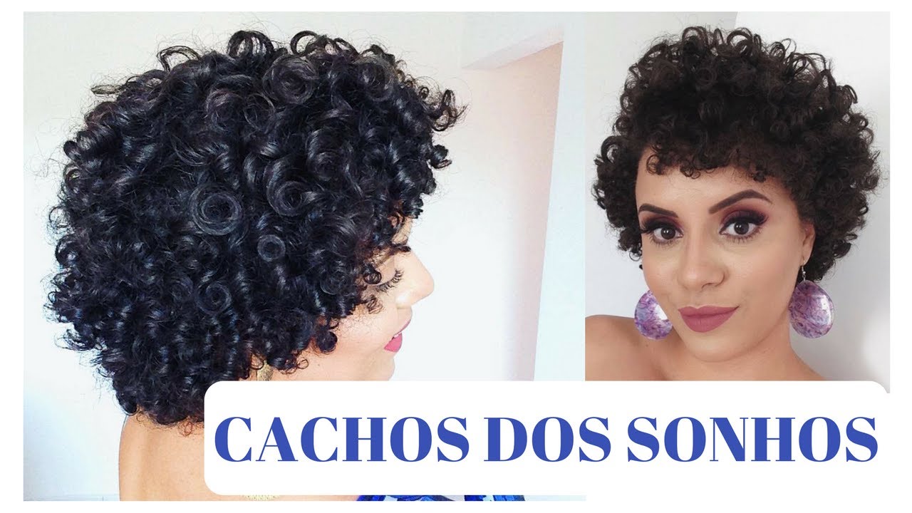 penteados cacheados curtos